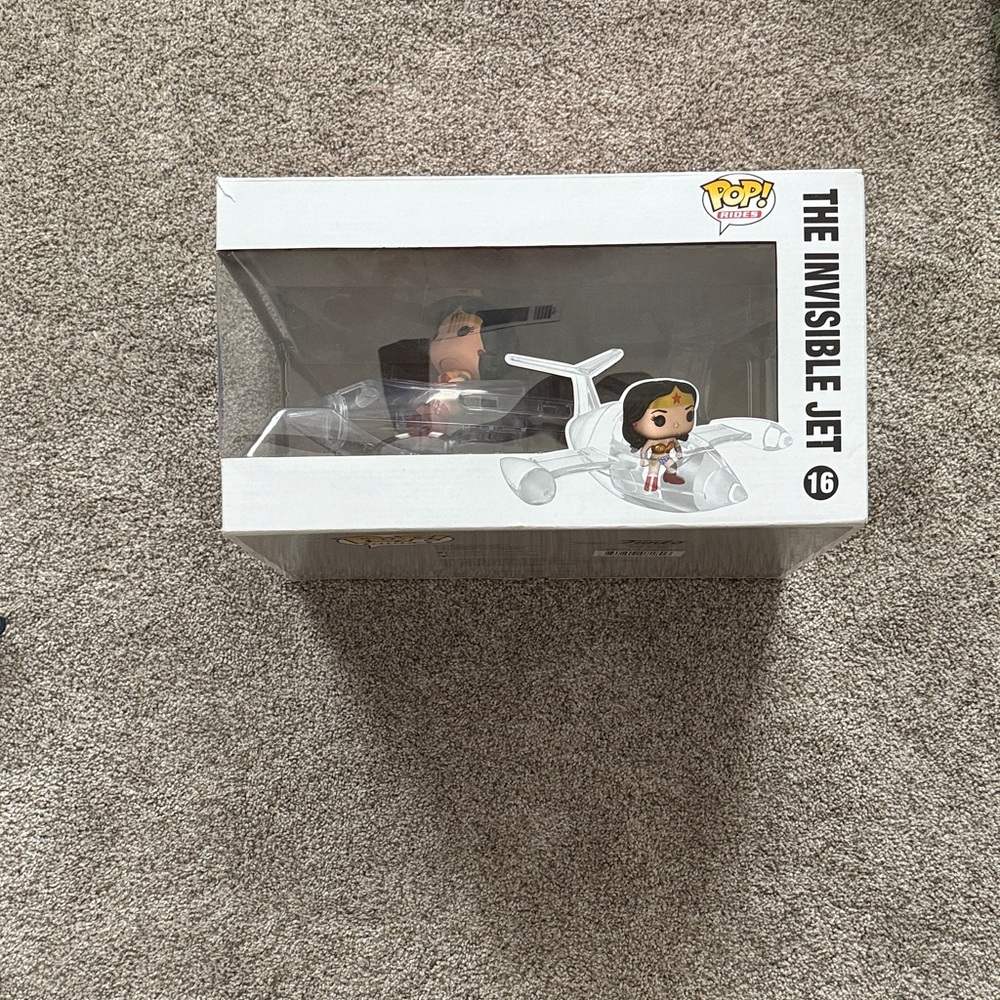 Funko Pop! Invisible Jet with Wonder Woman Figure - Clear and White